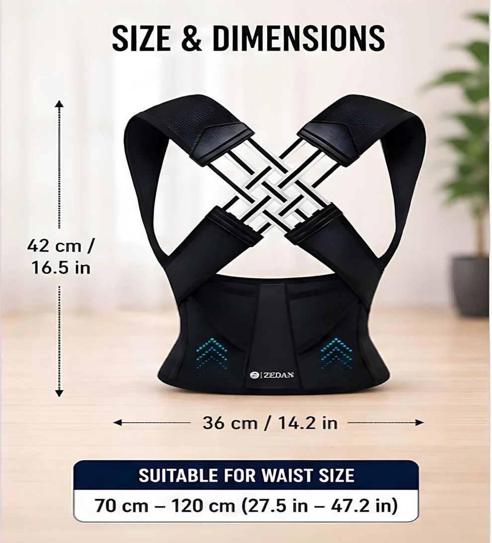 Posture Corrector Belt – Adjustable Back Support Brace | COD Available + 6-Month Guarantee