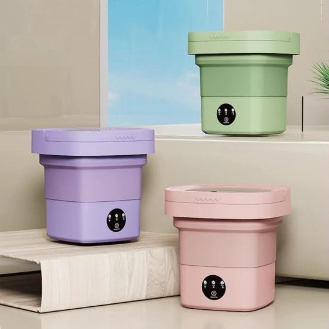 Foldable Mini Washing Machine – Portable & Space-Saving | COD Available + 6-Month Guarantee
