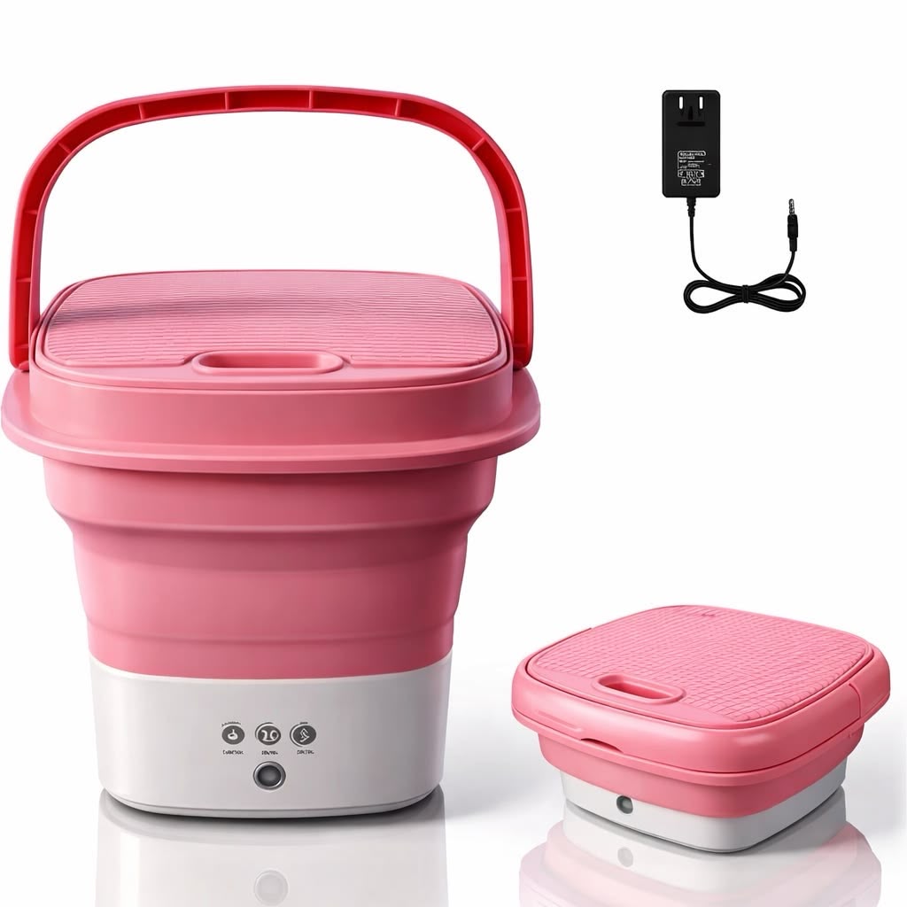 Foldable Mini Washing Machine – Portable & Space-Saving | COD Available + 6-Month Guarantee