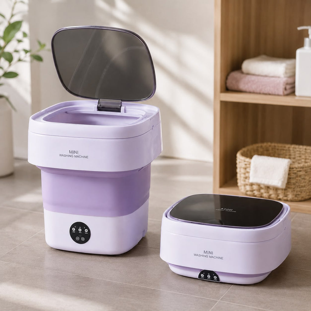 Foldable Mini Washing Machine – Portable & Space-Saving | COD Available + 6-Month Guarantee